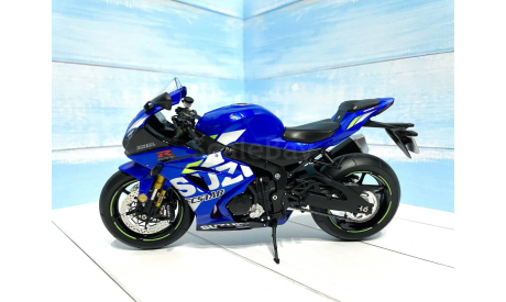 Suzuki GSX-R 1000 R синий металл 1/12 LCD, масштабная модель мотоцикла, 1:12