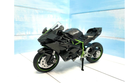 Мотоцикл Kawasaki H2R Ninja 1:12, масштабная модель мотоцикла, scale12