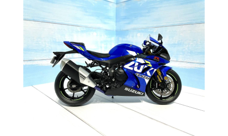 Suzuki GSX-R 1000 R синий металл 1/12 LCD, масштабная модель мотоцикла, 1:12