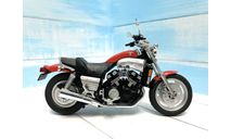 Мотоцикл Yamaha V-Max красный 1:12, масштабная модель мотоцикла, AOSHIMA, scale12