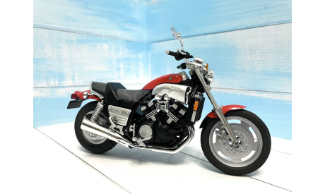 Мотоцикл Yamaha V-Max красный 1:12, масштабная модель мотоцикла, AOSHIMA, scale12