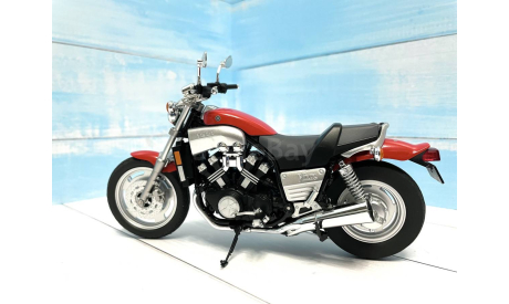 Мотоцикл Yamaha V-Max красный 1:12, масштабная модель мотоцикла, AOSHIMA, scale12