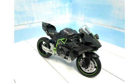 Мотоцикл Kawasaki H2R Ninja 1:12, масштабная модель мотоцикла, scale12