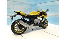 Модель мотоцикла Suzuki GSX-R 1000 RR желтый 1/12, масштабная модель мотоцикла, scale12