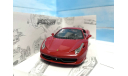 Ferrari 458 Italia Berlinetta Bburago 1/24, масштабная модель, scale24