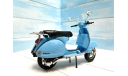 Vespa скутер голубой цвет 1/10, масштабная модель мотоцикла, Hachette, scale24, ГАЗ