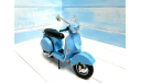 Vespa скутер голубой цвет 1/10, масштабная модель мотоцикла, Hachette, scale24, ГАЗ