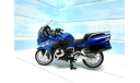 Мотоцикл BMW R1250 RT blue 1:12, масштабная модель мотоцикла, RMZ, scale12