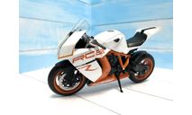 KTM RC8 R модель мотоцикла белый 1/10, масштабная модель мотоцикла, Welly, scale10