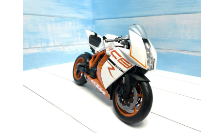 KTM RC8 R модель мотоцикла белый 1/10, масштабная модель мотоцикла, Welly, scale10