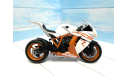 KTM RC8 R модель мотоцикла белый 1/10, масштабная модель мотоцикла, Welly, scale10