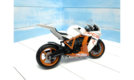 KTM RC8 R модель мотоцикла белый 1/10, масштабная модель мотоцикла, Welly, scale10