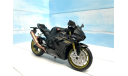 Мотоцикл Honda CBR 1000 RR black + akrapovic 1:12, масштабная модель мотоцикла, RMZ, scale12