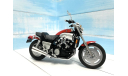 Мотоцикл Yamaha V-Max красный 1:12, масштабная модель мотоцикла, AOSHIMA, scale12