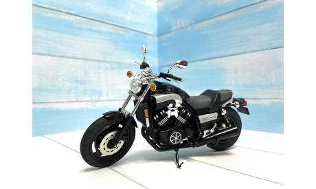 Мотоцикл Yamaha V-Max черный редкий 1:12, масштабная модель мотоцикла, AOSHIMA, scale12