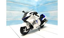 Suzuki Hayabusa белый 1/9, масштабная модель мотоцикла, scale10