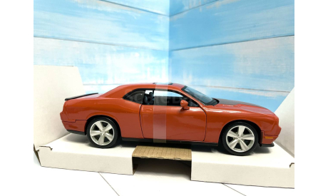 Dodge Challenger R/T красный 1:24 Maisto, масштабная модель, scale24