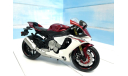 Мотоцикл Yamaha R1 красно-белый 1:12, масштабная модель мотоцикла, RMZ, scale12