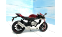 Мотоцикл Yamaha R1 красно-белый 1:12, масштабная модель мотоцикла, RMZ, scale12