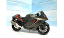Suzuki Hayabusa чёрный 1/9, масштабная модель мотоцикла, scale10