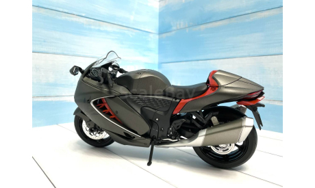 Suzuki Hayabusa чёрный 1/9, масштабная модель мотоцикла, scale10