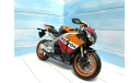 Мотоцикл Honda CBR1000 RR Repsol 1:6, масштабная модель мотоцикла, Maisto-Swarovski, scale8