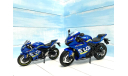 Suzuki GSX-R 1000 RR синий 1/12, масштабная модель мотоцикла, scale24
