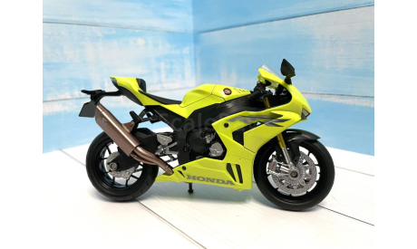 Модель мотоцикла Honda CBR 1000 RR yellow 1:12, масштабная модель мотоцикла, scale12