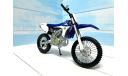 Мотоцикл Yamaha YZ450 F кроссовый 1:12 Maisto, масштабная модель мотоцикла, scale12