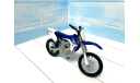 Мотоцикл Yamaha YZ450 F кроссовый 1:12 Maisto, масштабная модель мотоцикла, scale12