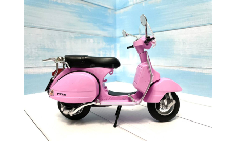 Модель мотороллер скутер Vespa 1:10, масштабная модель мотоцикла, scale24