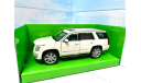 Cadillac Escalade белый 1:22 Welly, масштабная модель, scale24