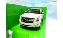 Cadillac Escalade белый 1:22 Welly, масштабная модель, scale24