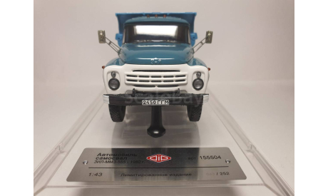 Самосвал ЗИЛ-ММЗ-555, Телави, Грузия - 1980 г. DiP Models, масштабная модель, scale43