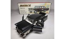 Газ-13 Чайка чёрный матовый постномер Саратов, масштабная модель, scale0