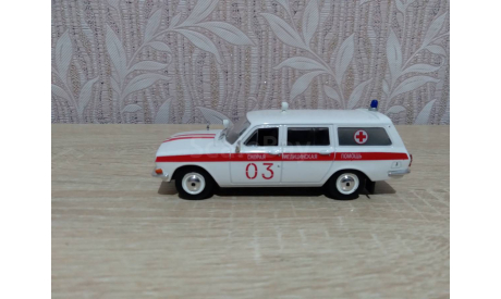Горький газ-2402 (03) скорая помощь, масштабная модель, DeAgostini, 1:43, 1/43