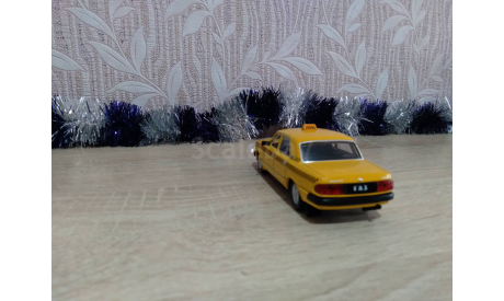Горький газ 3110 такси, масштабная модель, DeAgostini, scale43