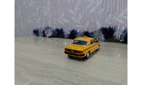 Горький газ 3110 такси, масштабная модель, DeAgostini, scale43