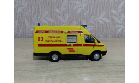 Горький газ-3234 семар ( скорая помощь), масштабная модель, DeAgostini, scale43