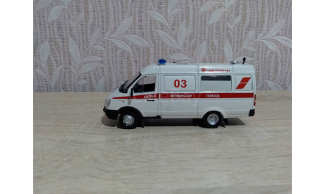 Горький газ-32214 газель (скорая помощь), масштабная модель, DeAgostini, scale43