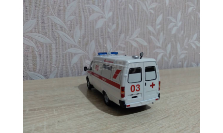 Горький газ-32214 газель (скорая помощь), масштабная модель, DeAgostini, scale43