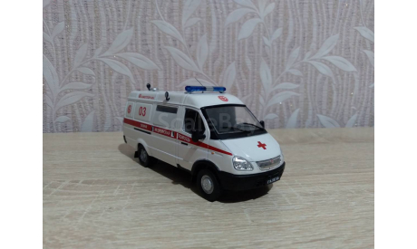 Горький газ-32214 газель (скорая помощь), масштабная модель, DeAgostini, scale43