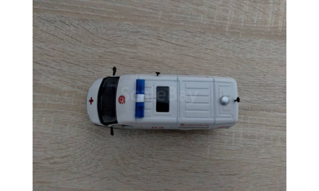 Горький газ-32214 газель (скорая помощь), масштабная модель, DeAgostini, scale43
