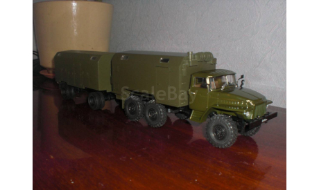 УРАЛ+прицеп.1:43, масштабная модель, 1/43
