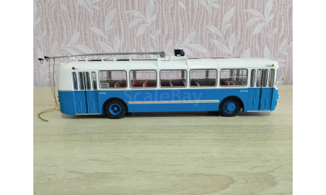 Троллейбус зиу-5 ( бирюзовый), масштабная модель, Classicbus, 1:43, 1/43