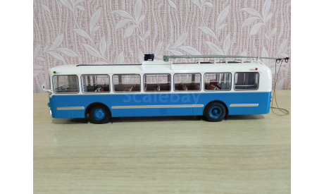 Троллейбус зиу-5 ( бирюзовый), масштабная модель, Classicbus, 1:43, 1/43