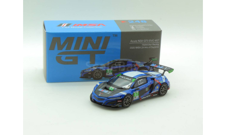 Acura NSX GT3 EVO #57 2020 IMSA 24 Hrs of Daytona Mini GT 1/64, масштабная модель, Porsche, scale64