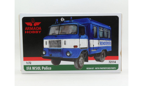 72114 IFA W50L Police Armada Hobby Kit 1/72, масштабная модель, Mercedes, scale72