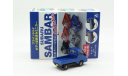 Subaru Sambar 2005 Aoshima 1/64 Blue, масштабная модель, 1:64