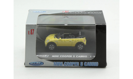 Mini Cooper Cabrio 2004 1/87 Welly, масштабная модель, 1:87
